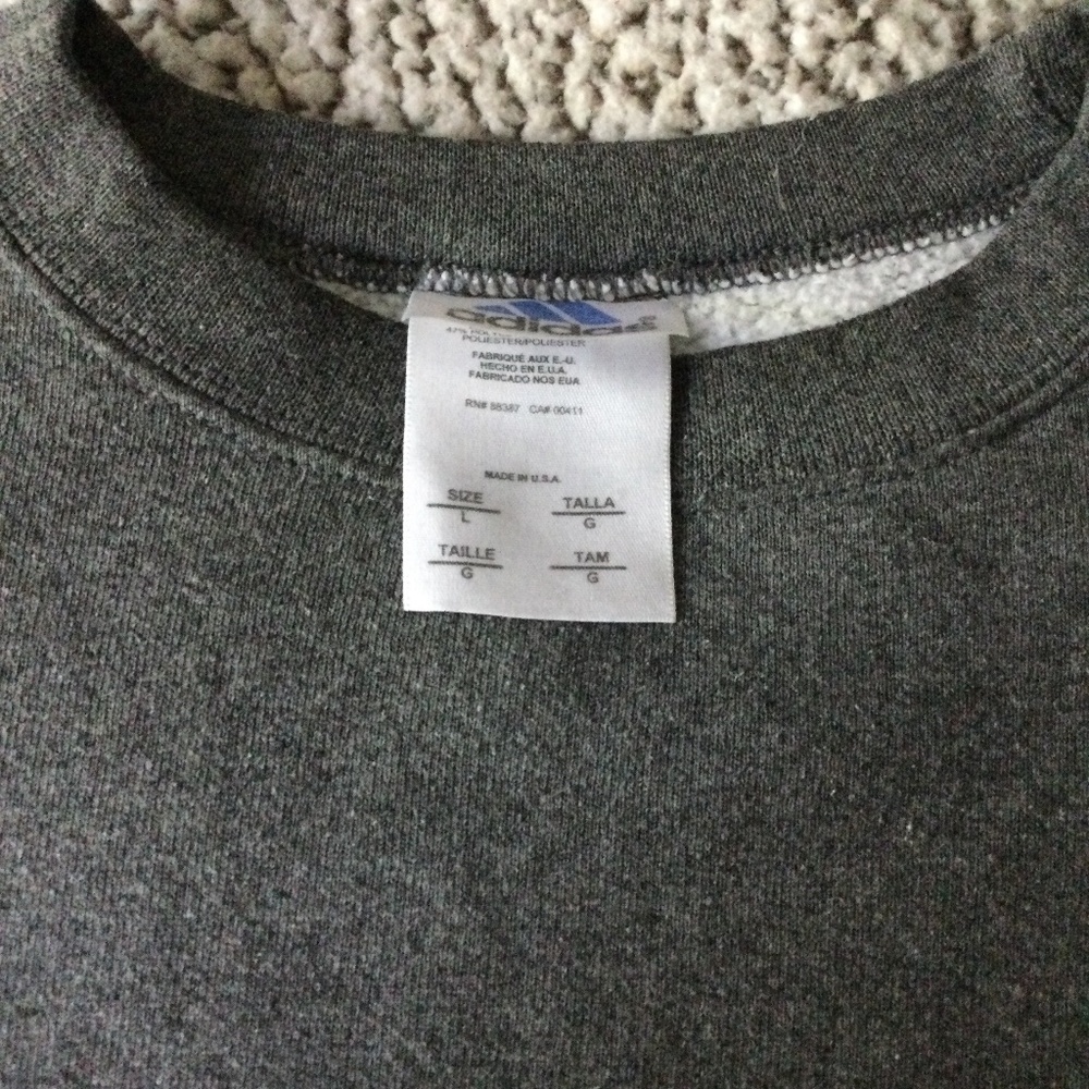Adidas Crewneck Sweatshirt Size Large - Picture 4 of 8